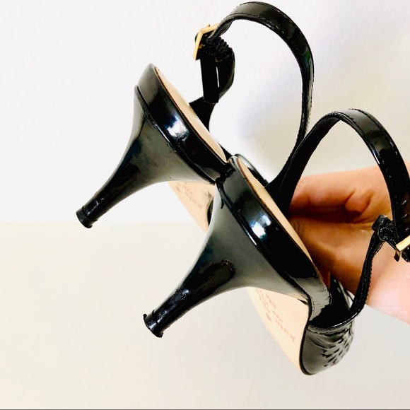 SOLD⚡️KATE SPADE⚡️Bow Patent Leather Slingback Heels_6M - Picture 4 of 8